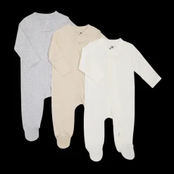 Organic Cotton Solid Zipper Footie (3 Pack)