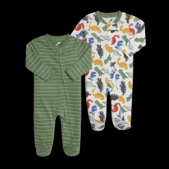 Organic Cotton 2-Way Zip Footie (2 Pack)