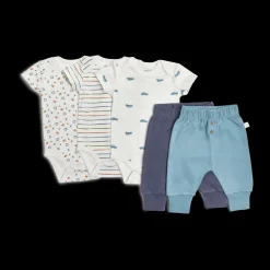 Organic Printed Short Sleeve Bodysuit (3 Pack)