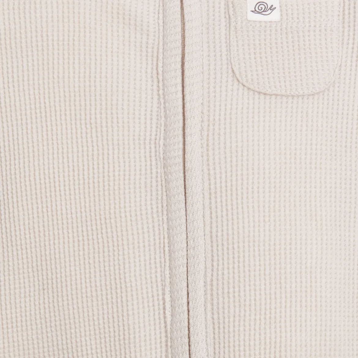 Organic Waffle Ruffle Zipper Footie (2 Pack)