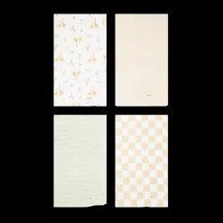 4-Piece Flannel Receiving Blanket