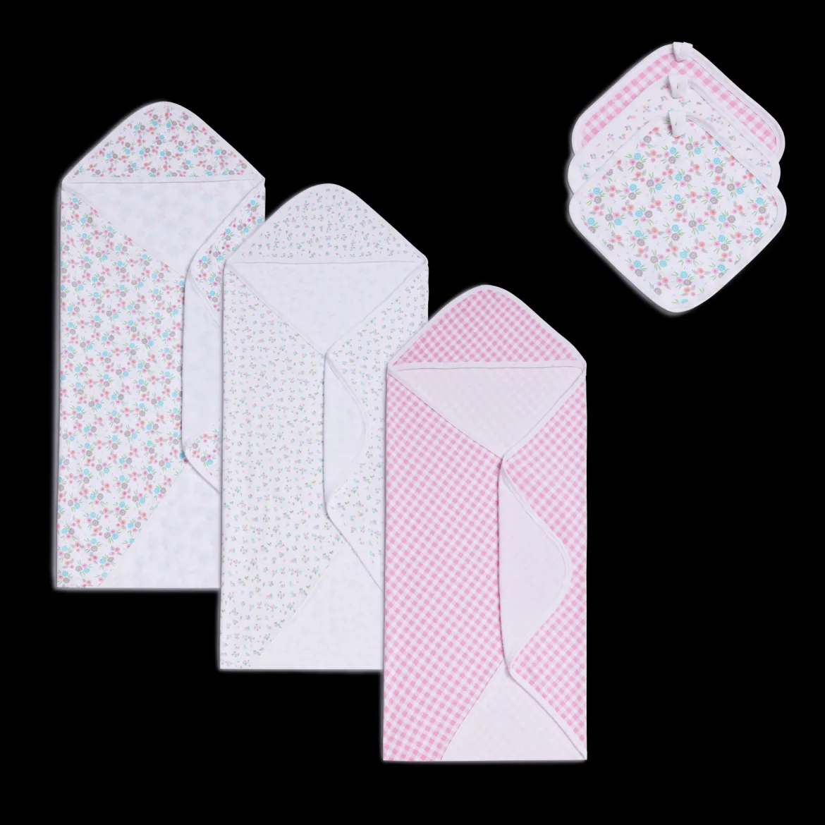 6-Piece Organic Cotton Bath Time Set