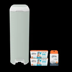 Platinum Stainless Steel Diaper Pail Gift Set