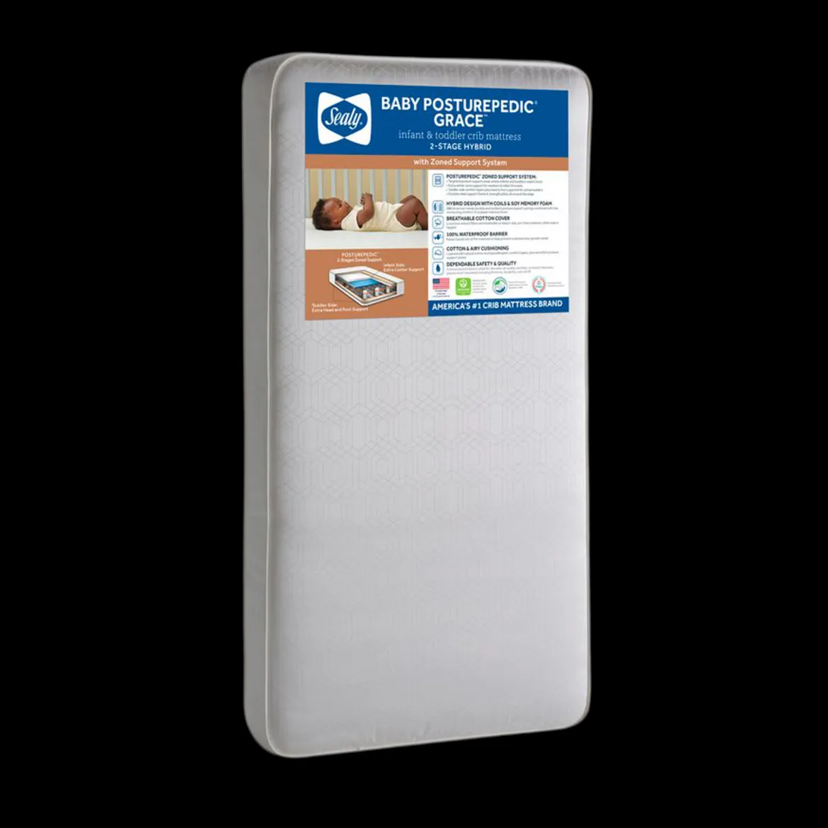Posturepedic Grace 2-Stage Crib Mattress