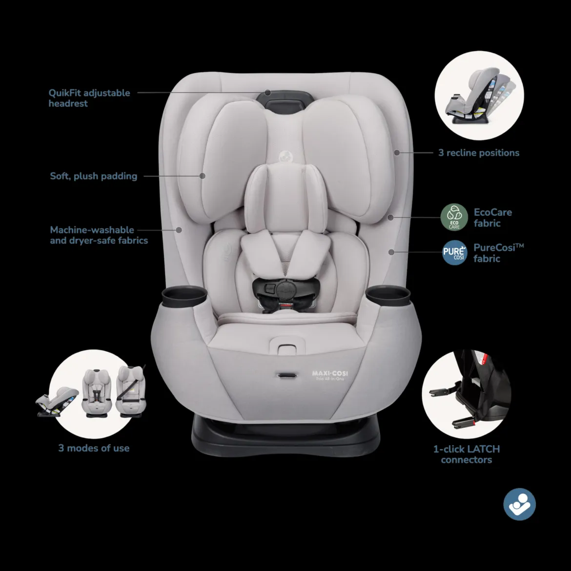 Pria All-in-One Convertible Car Seat