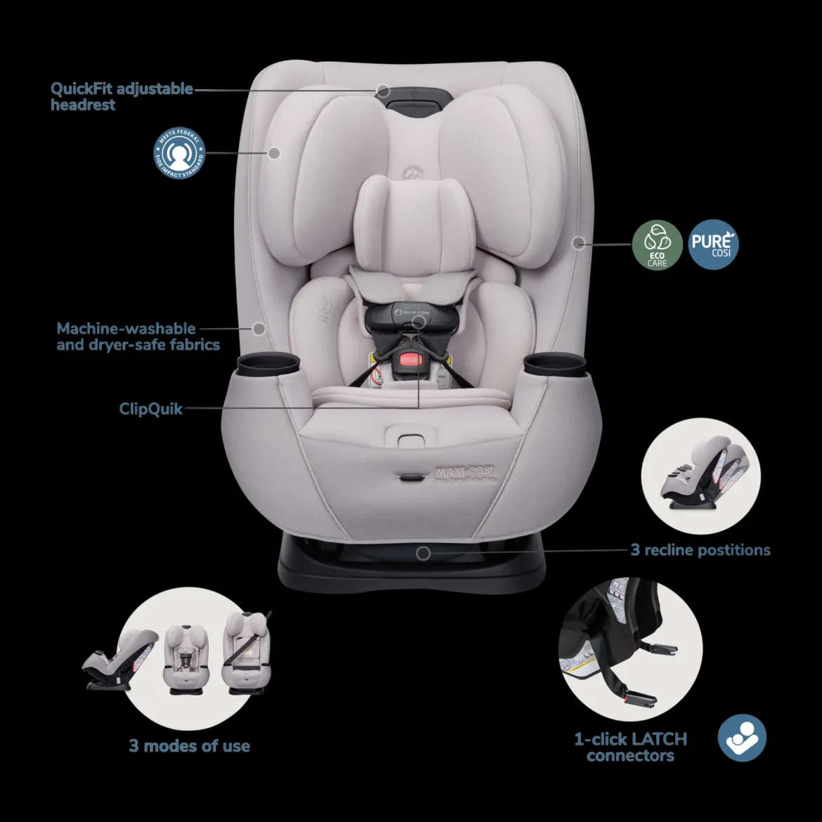 Pria Max All-in-One Convertible Car Seat