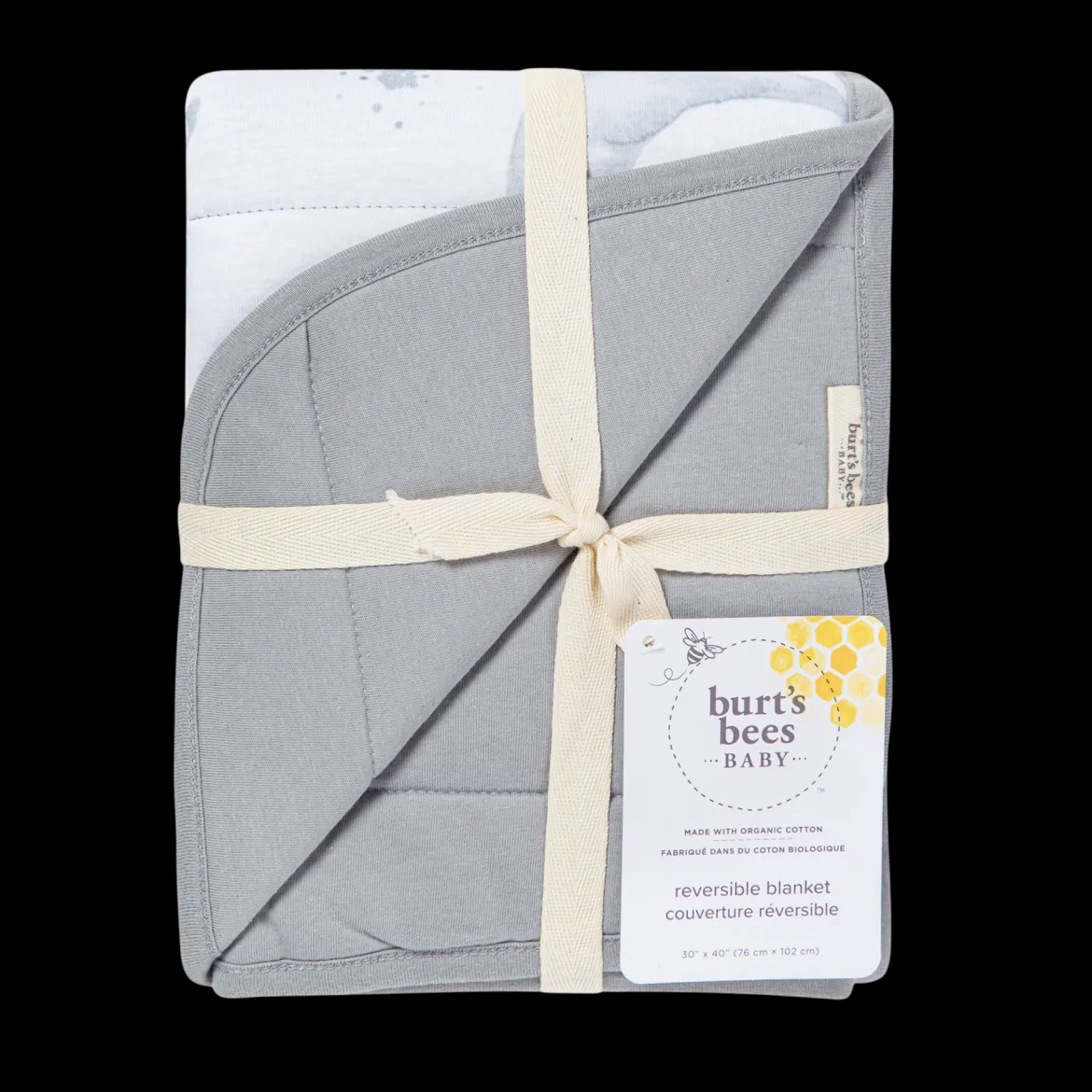 Reversible Organic Cotton Jersey Knit Blanket