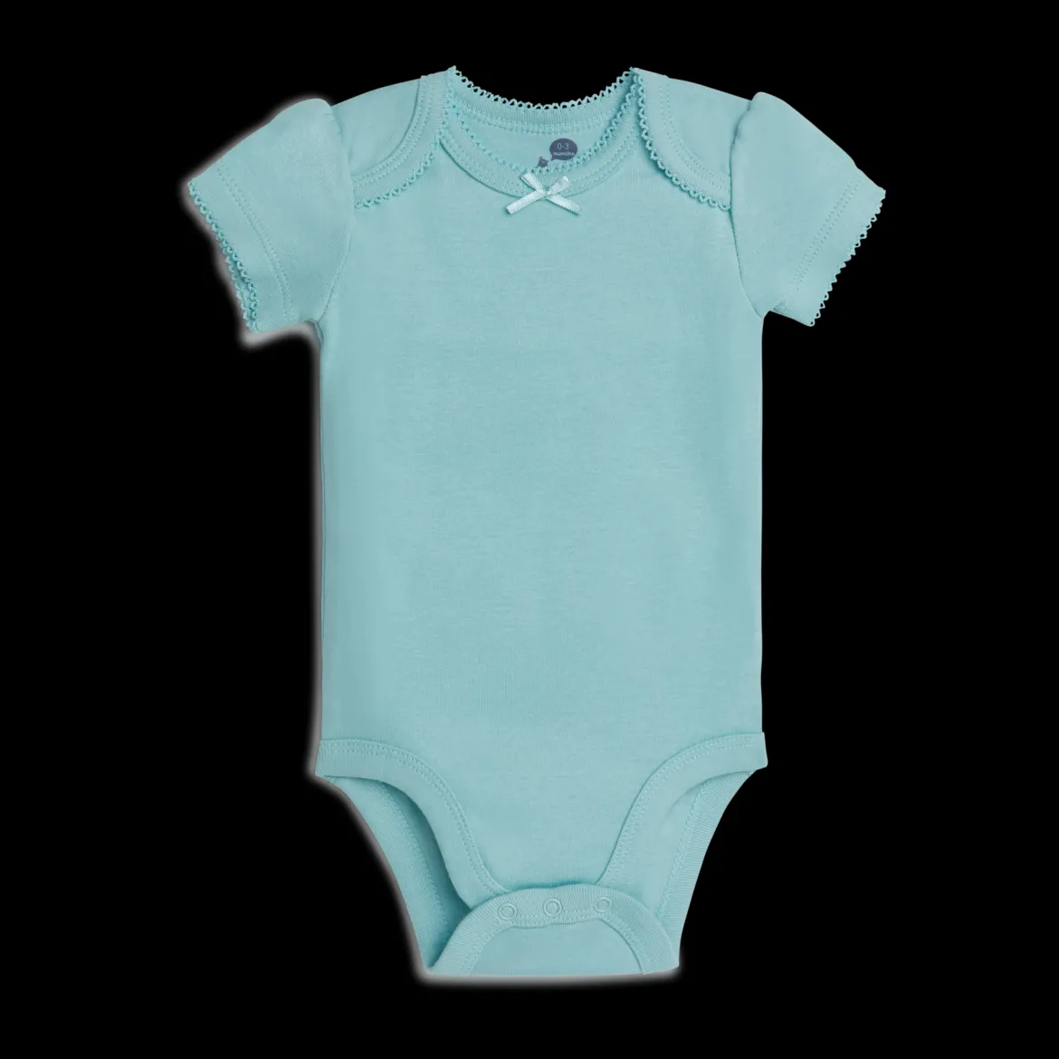 Short Sleeve Solid Organic Cotton Bodysuits (5 Pack)