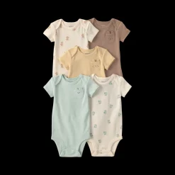 Short-Sleeve Bodysuits (5 Pack)