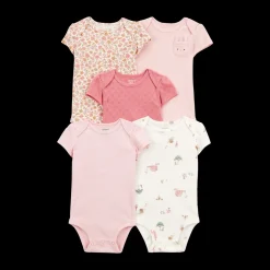 Short-Sleeve Bodysuits (5 Pack)