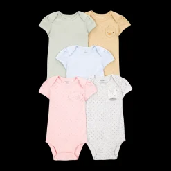 Short-Sleeve Bodysuits (5 Pack)