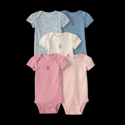 Short-Sleeve Bodysuits (5 Pack)