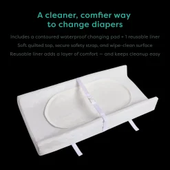2-Sided Waterproof Changing Pad + Reusable Liner
