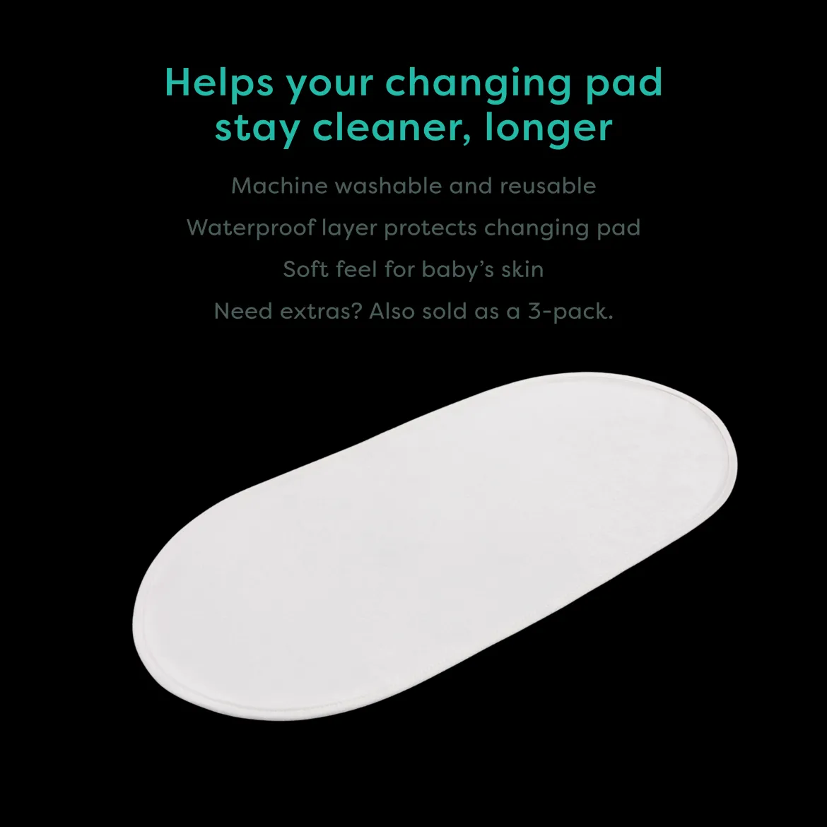2-Sided Waterproof Changing Pad + Reusable Liner