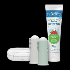 Silicone Finger Toothbrush with Case, 2-Pack