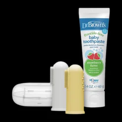 Silicone Finger Toothbrush with Case, 2-Pack