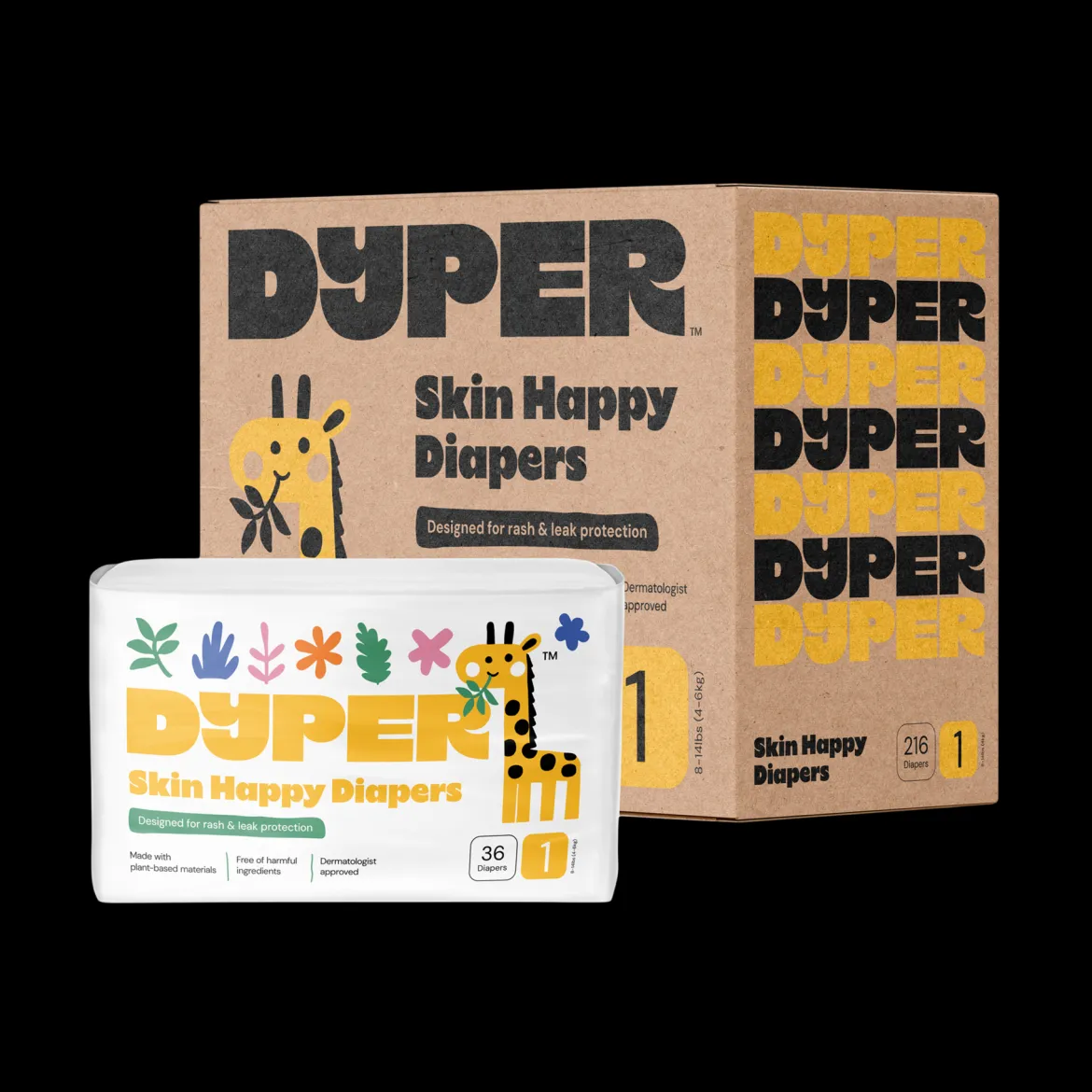 Skin Happy Diapers - Monthly Box