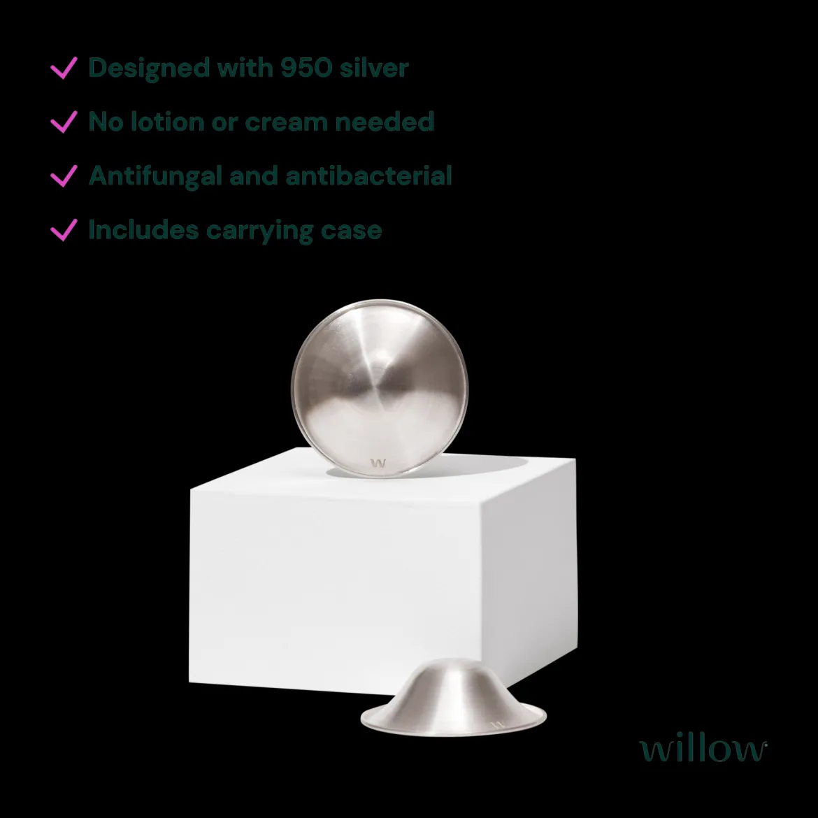 Soothing Silver Nursing Cups (2 Pack)