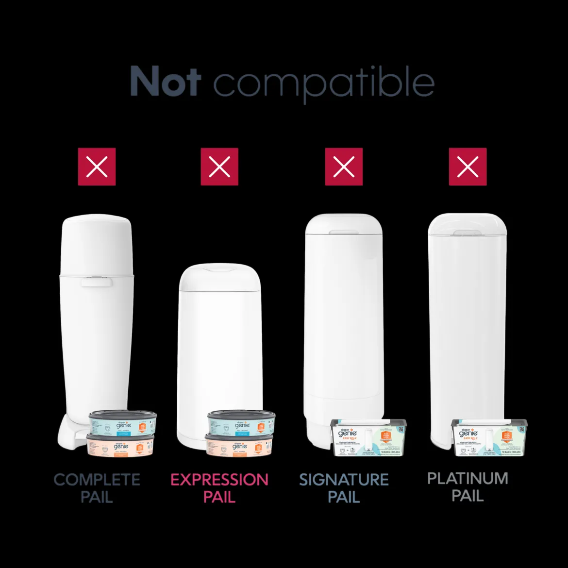 Square Refill Bags (Compatible with Compact, Classic, Select Pails)