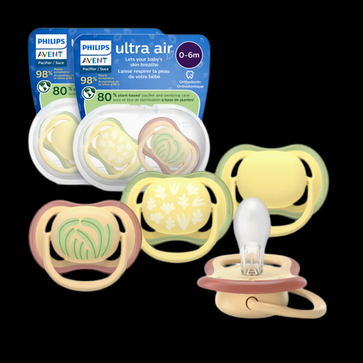 Ultra Air Pacifier 0-6M (4 Pack)