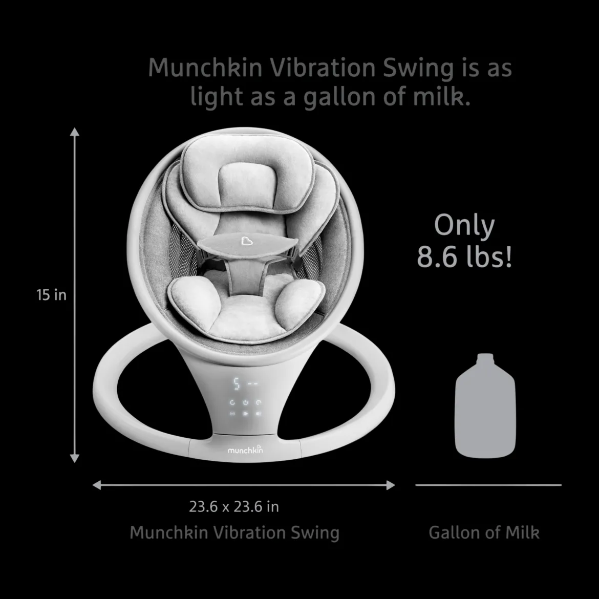 Vibration Baby Swing - Bluetooth-Enabled Smart Seat with Music and Motion