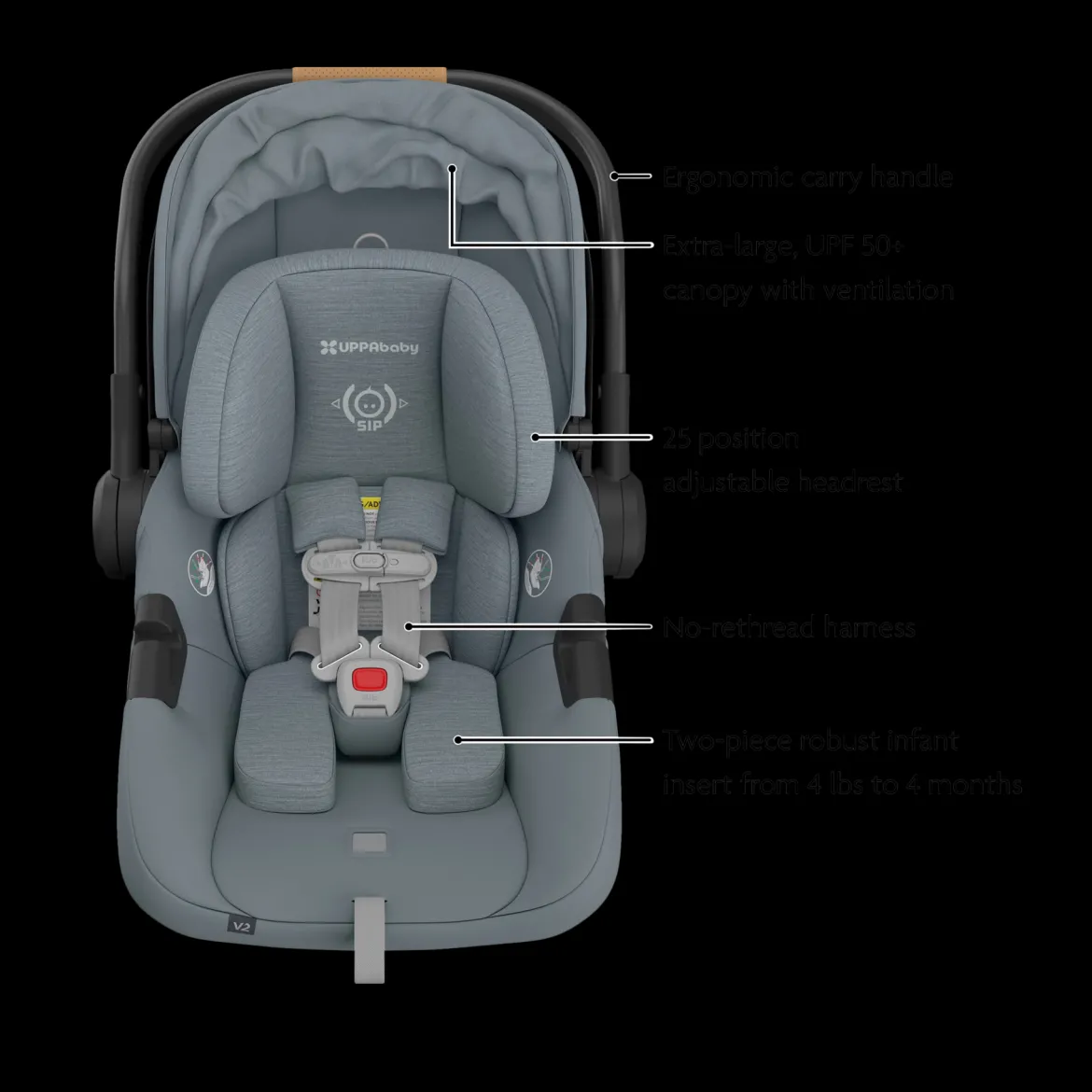 Vista V3 Stroller & Aria V2 Lightweight Infant Car Seat Travel System